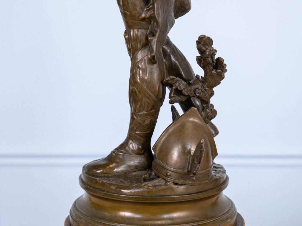 Антикварна бронзова скульптура «Верцингеторикс», A. Gaudez