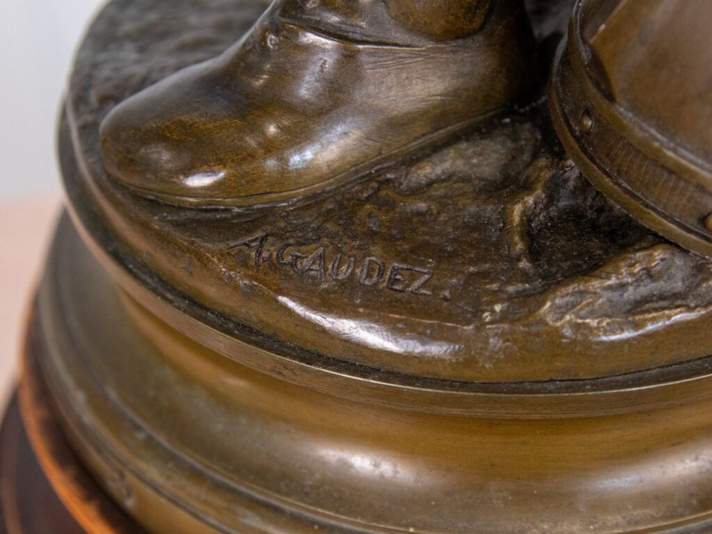 Антикварна бронзова скульптура «Верцингеторикс», A. Gaudez