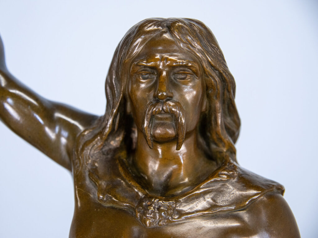 Антикварна бронзова скульптура «Верцингеторикс», A. Gaudez