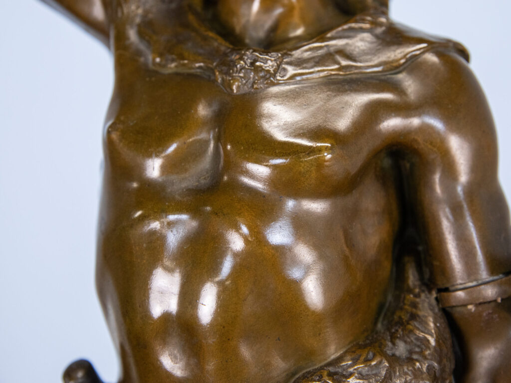 Антикварна бронзова скульптура «Верцингеторикс», A. Gaudez