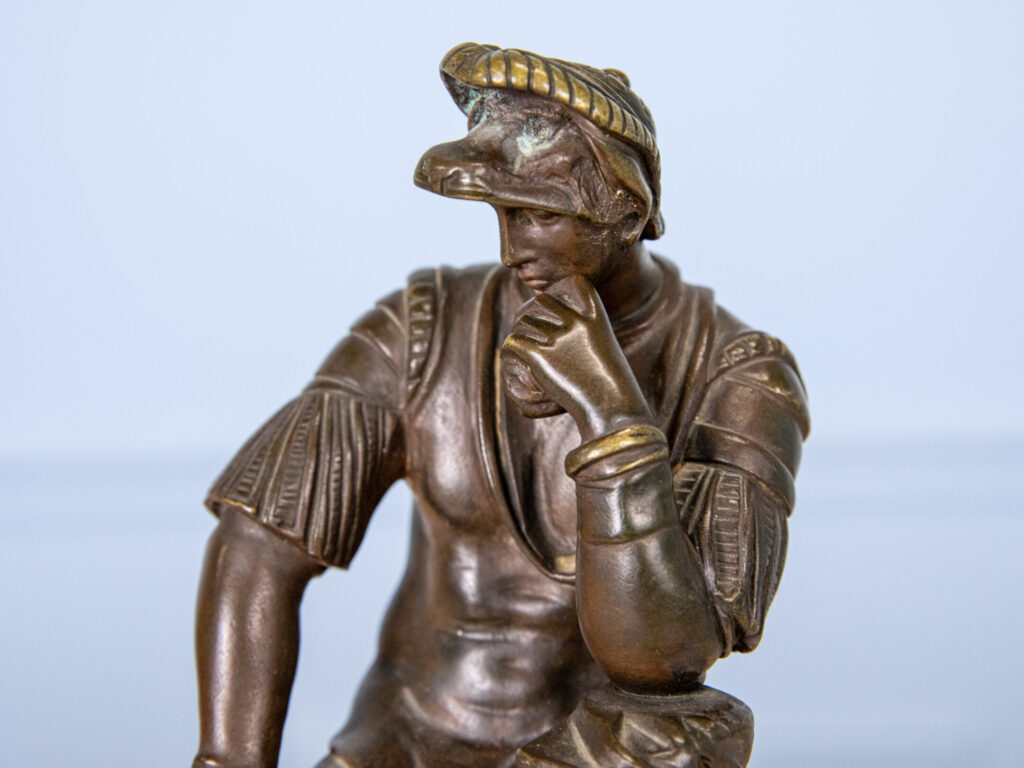 Антикварна бронзова скульптура «Лоренцо Медічі»