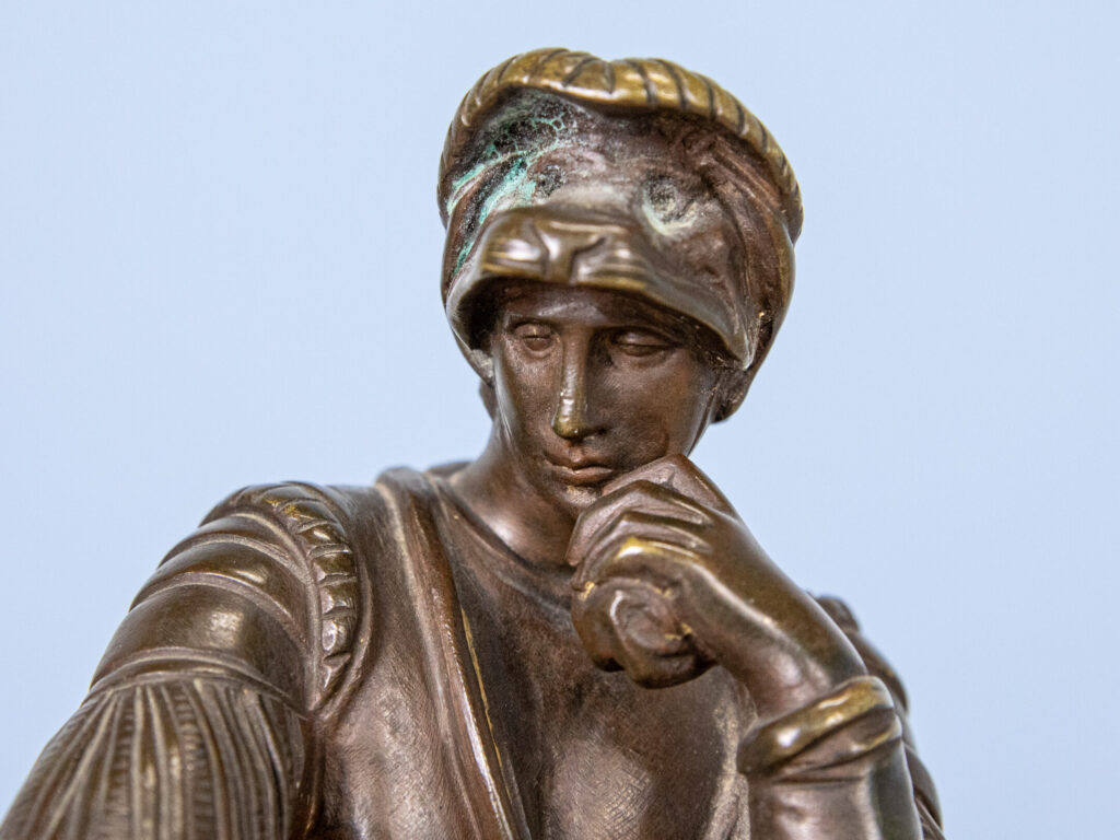 Антикварна бронзова скульптура «Лоренцо Медічі»