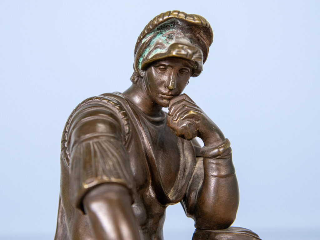 Антикварна бронзова скульптура «Лоренцо Медічі»