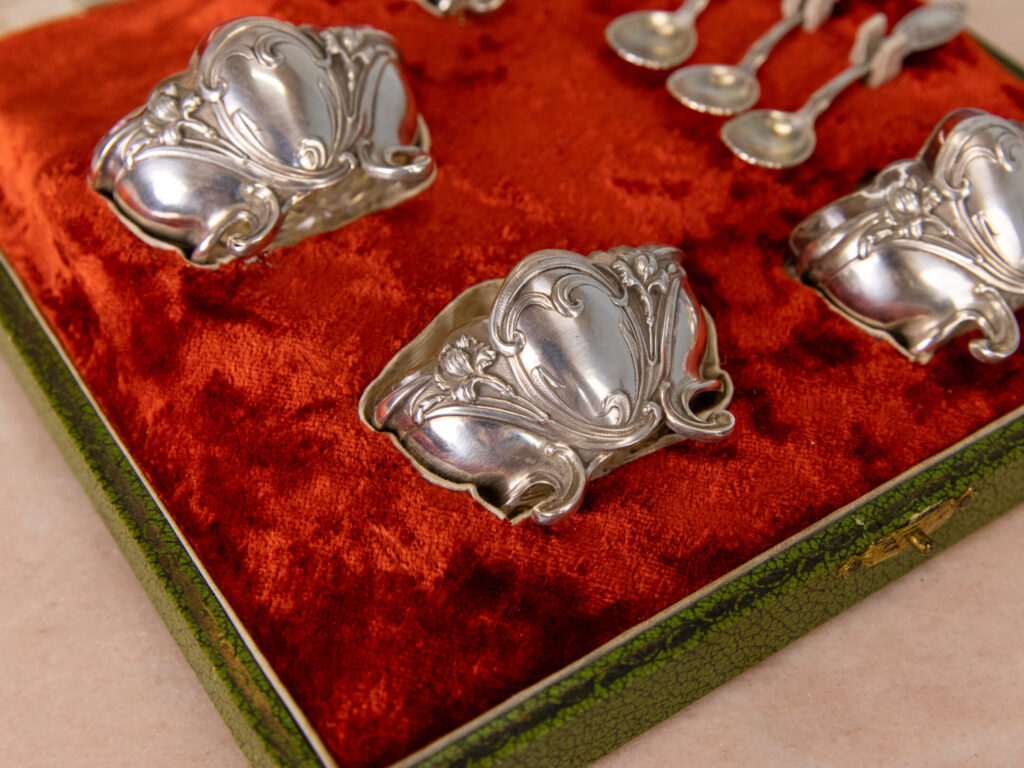 Антикварний срібний набір для спецій