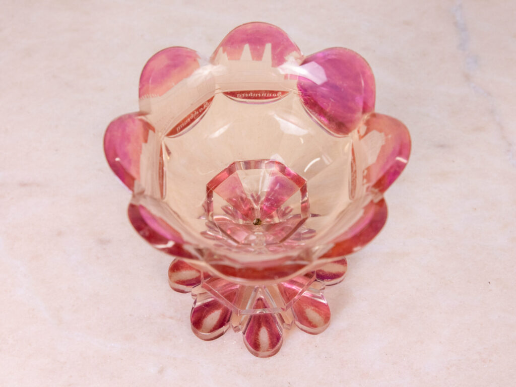 Вінтажна кришталева ваза