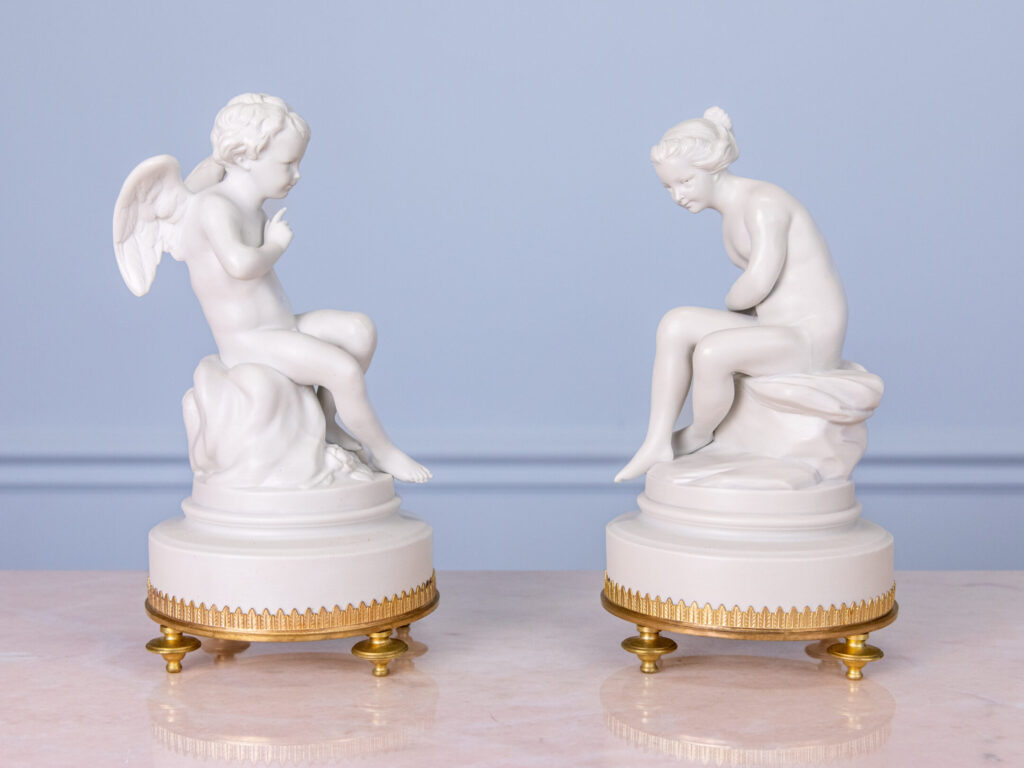 Парні бісквітні статуетки «Амур і Психея» (за моделями Е.Фальконе)