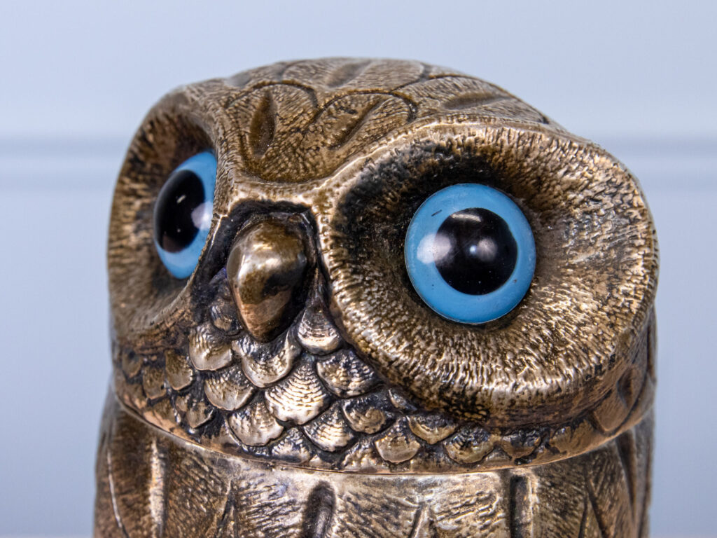 BN4A6699 Вінтажна ємність для льоду у вигляді сови