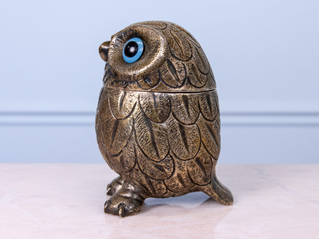 BN4A6704 Вінтажна ємність для льоду у вигляді сови