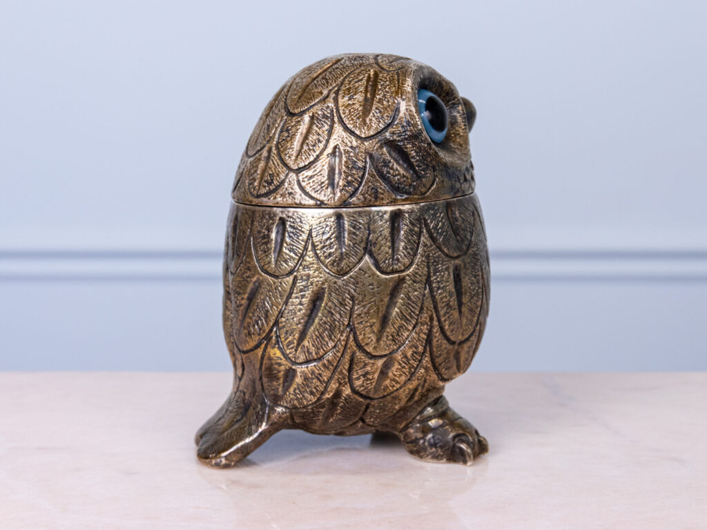 BN4A6708 Вінтажна ємність для льоду у вигляді сови