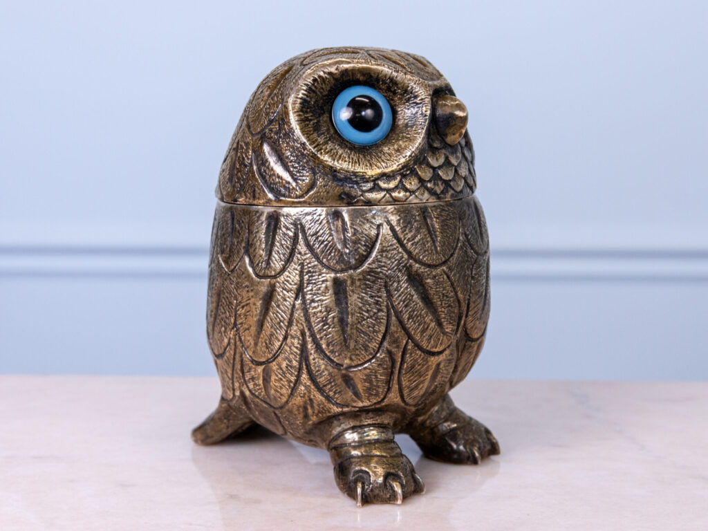 BN4A6710 Вінтажна ємність для льоду у вигляді сови