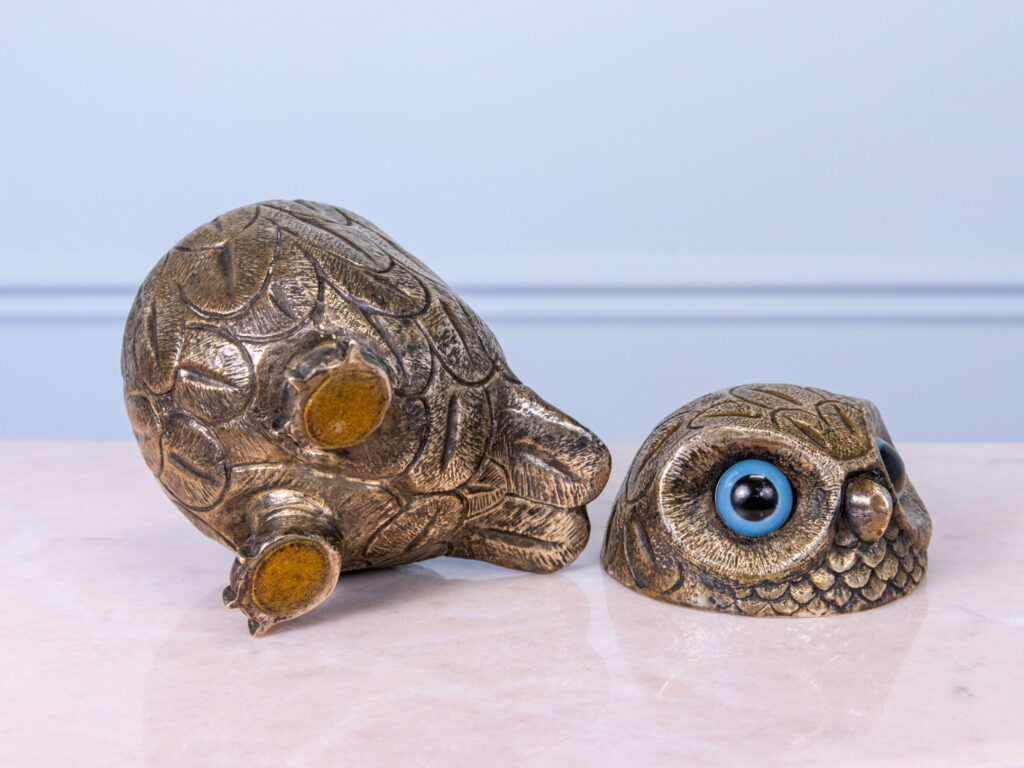 BN4A6720 Вінтажна ємність для льоду у вигляді сови