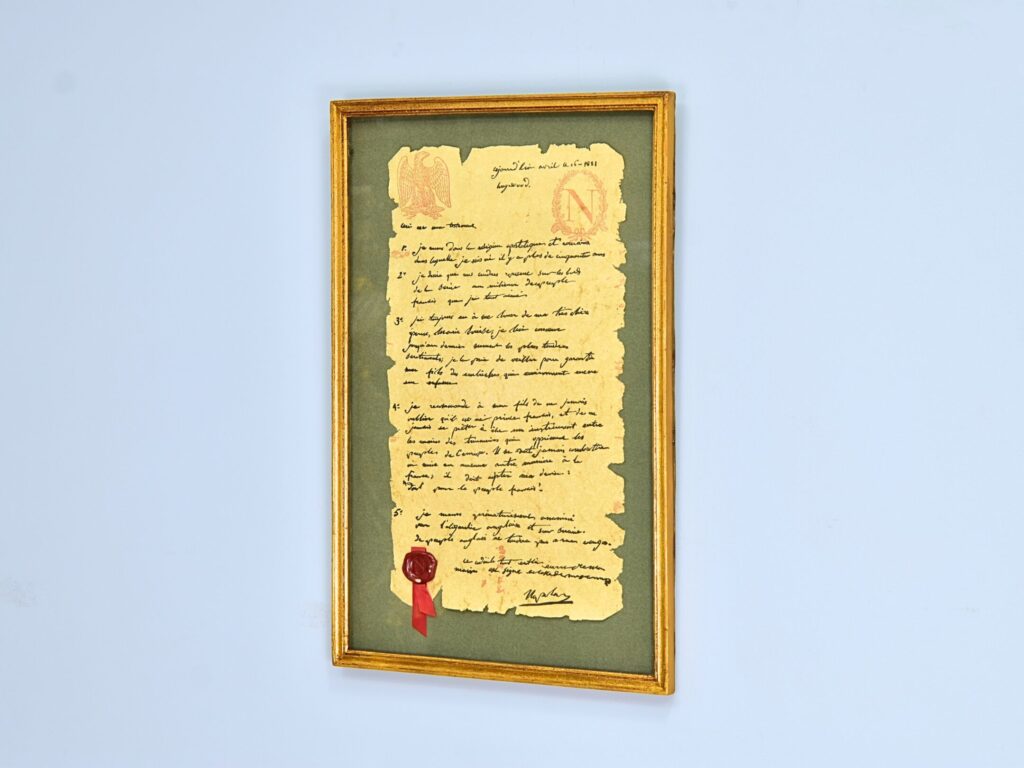 Факсиміле заповіту Наполеона Бонапарта