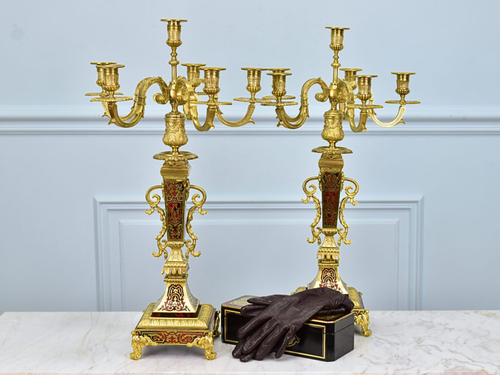 Антикварні канделябри в стилі Буль (Boulle)