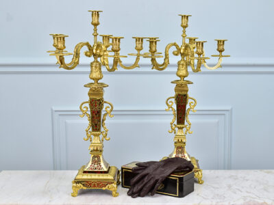 IMG_0383 Антикварні канделябри в стилі Буль (Boulle)