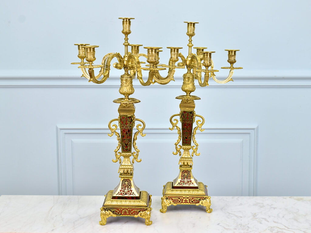 Антикварні канделябри в стилі Буль (Boulle)