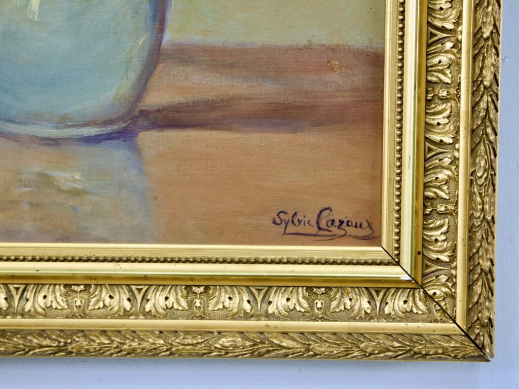 Вінтажний живопис «Натюрморт з квітами», Sylvie Cazaux