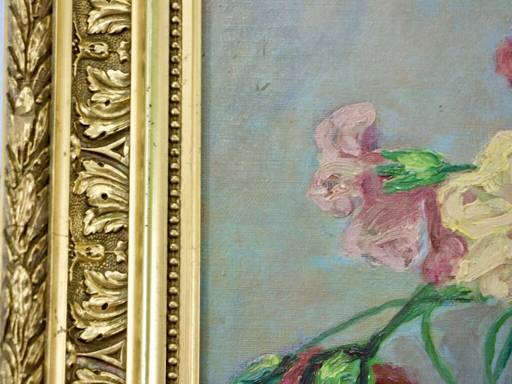 Вінтажний живопис «Натюрморт з квітами», Sylvie Cazaux