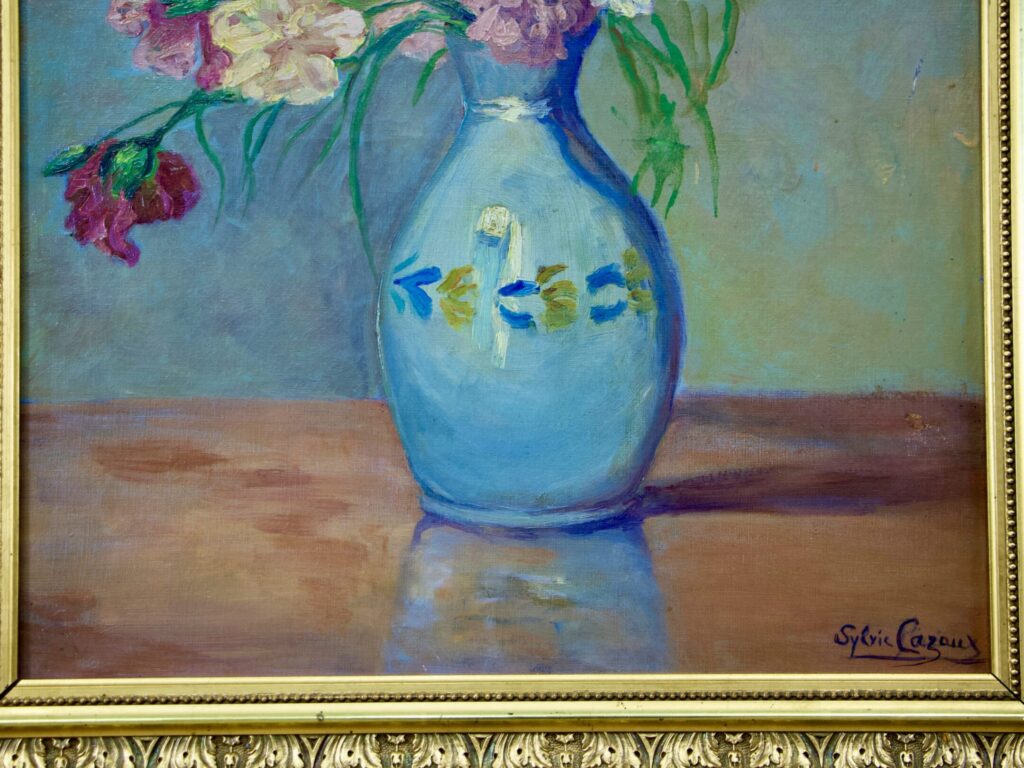 Вінтажний живопис «Натюрморт з квітами», Sylvie Cazaux