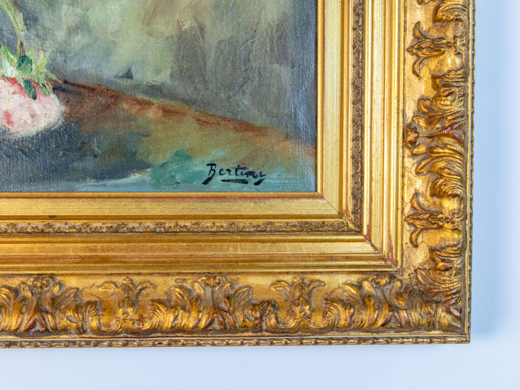 Антикварний живопис «Натюрморт з квітами», Еміль Бертен (E. Bertin)