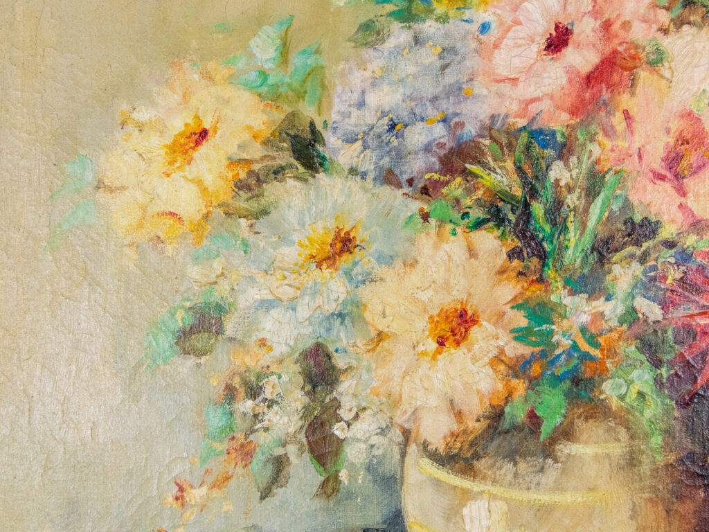 Антикварний живопис «Натюрморт з квітами», Еміль Бертен (E. Bertin)