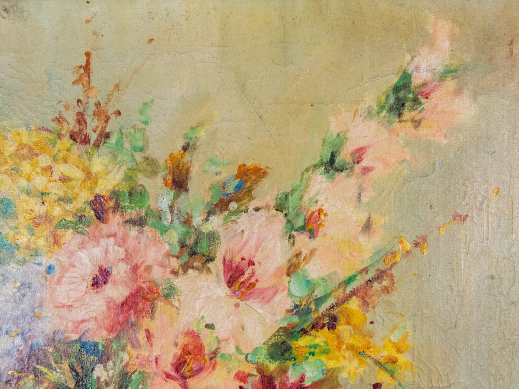 Антикварний живопис «Натюрморт з квітами», Еміль Бертен (E. Bertin)