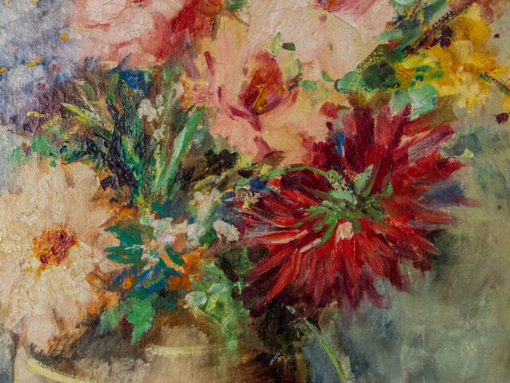 Антикварний живопис «Натюрморт з квітами», Еміль Бертен (E. Bertin)