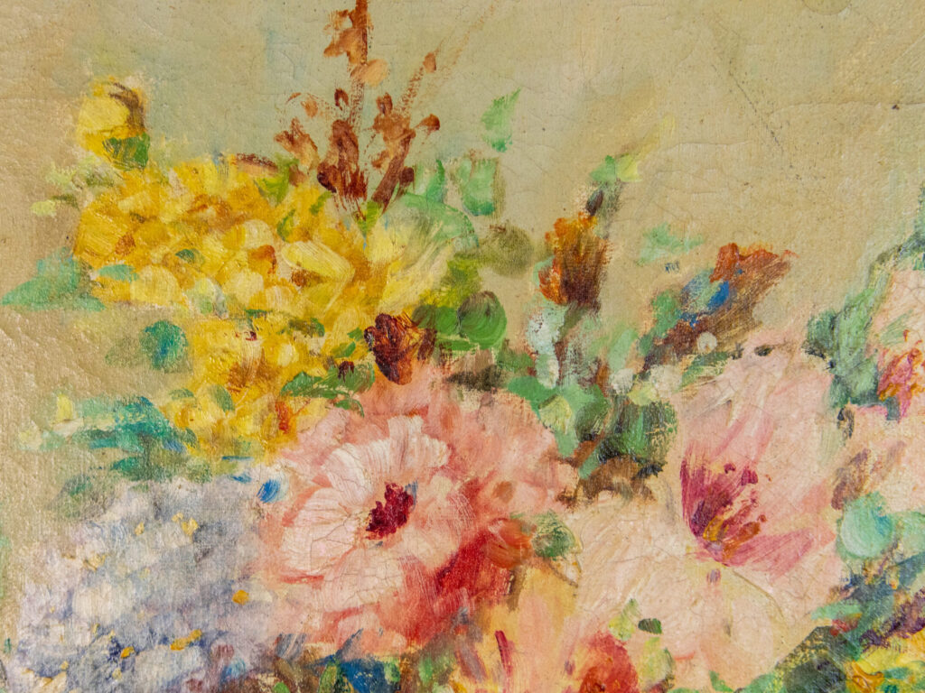 Антикварний живопис «Натюрморт з квітами», Еміль Бертен (E. Bertin)