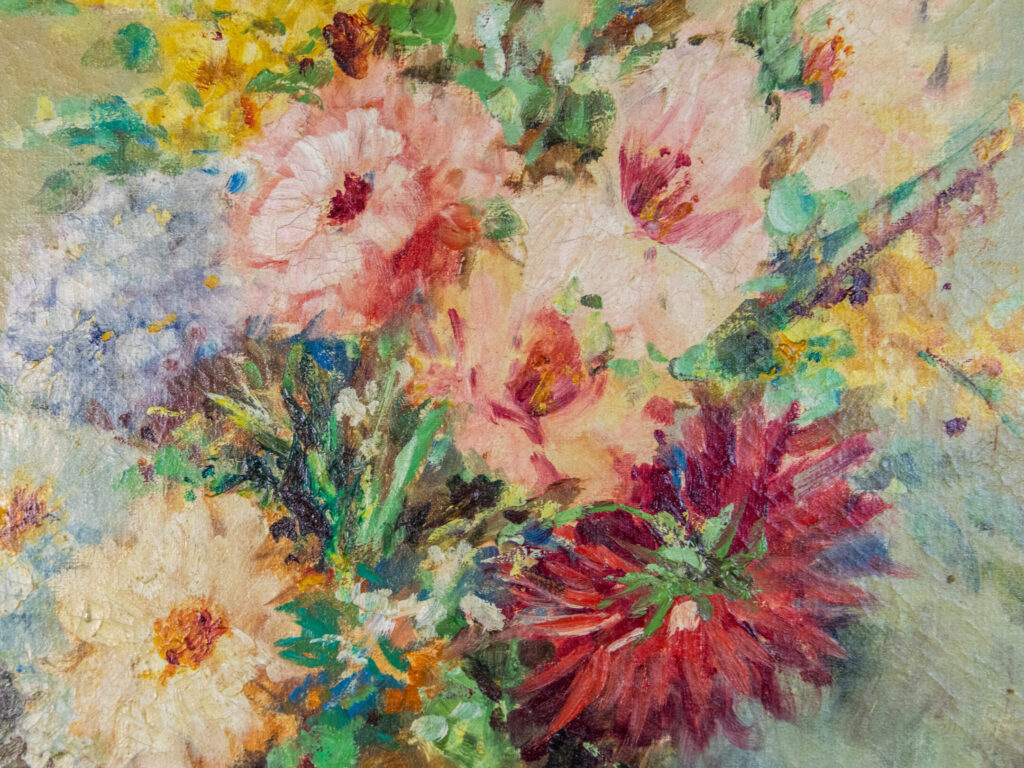 Антикварний живопис «Натюрморт з квітами», Еміль Бертен (E. Bertin)