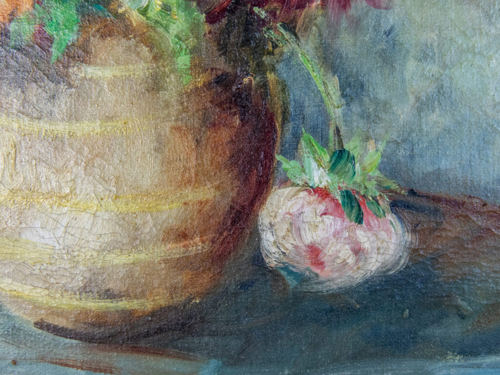 Антикварний живопис «Натюрморт з квітами», Еміль Бертен (E. Bertin)