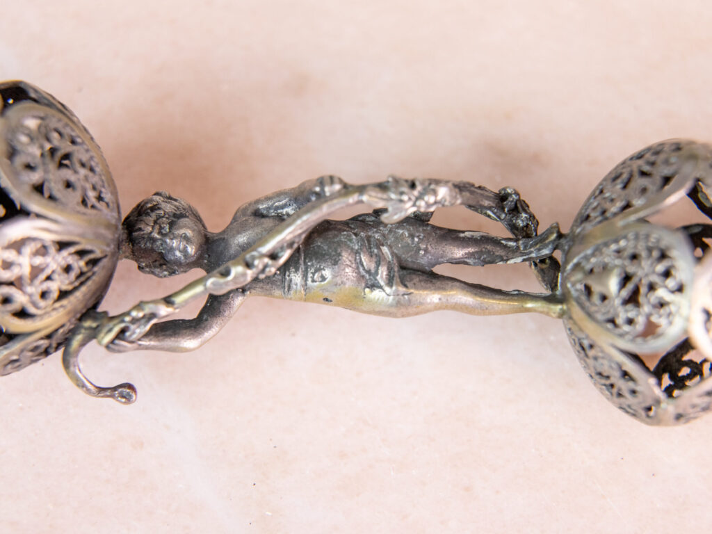 Антикварна срібна указка (яд) для читання Тори