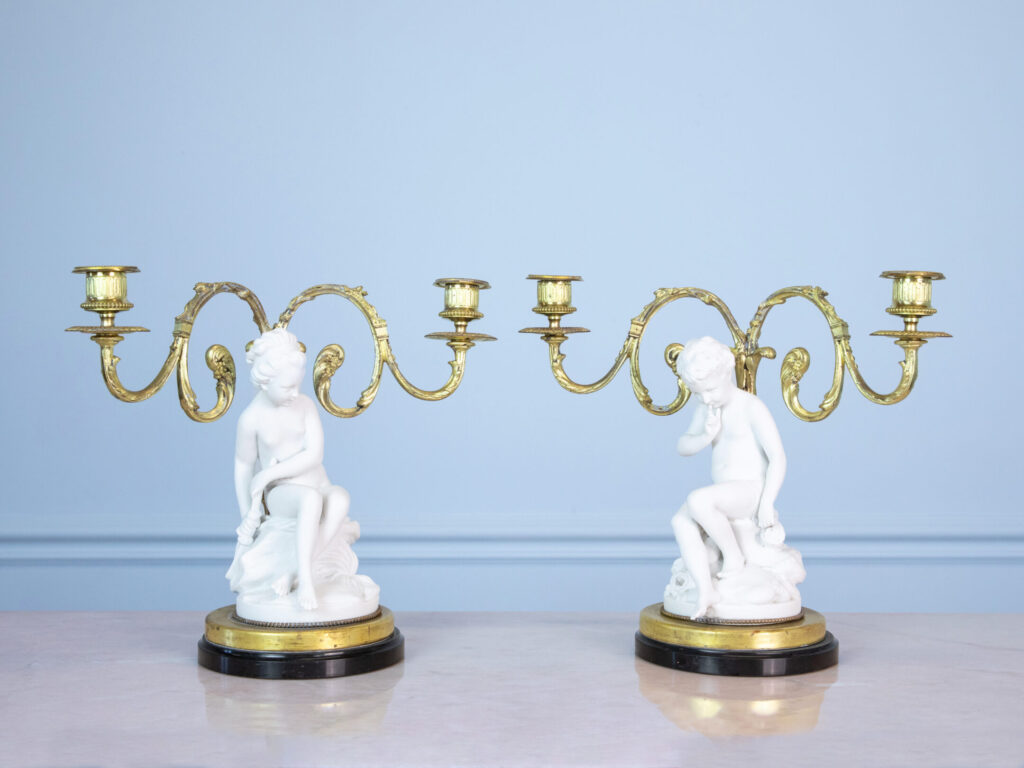 Антикварні канделябри «Амур та Психея»