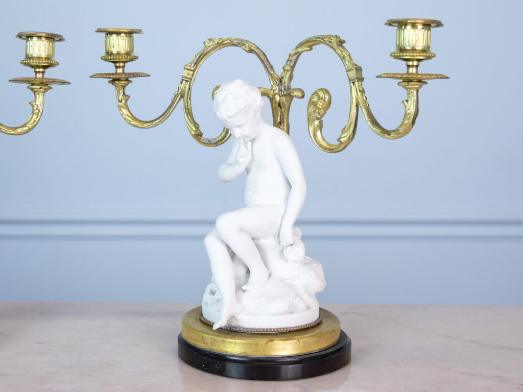 Антикварні канделябри «Амур та Психея»