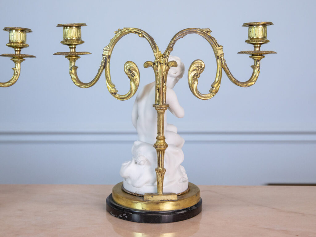 Антикварні канделябри «Амур та Психея»