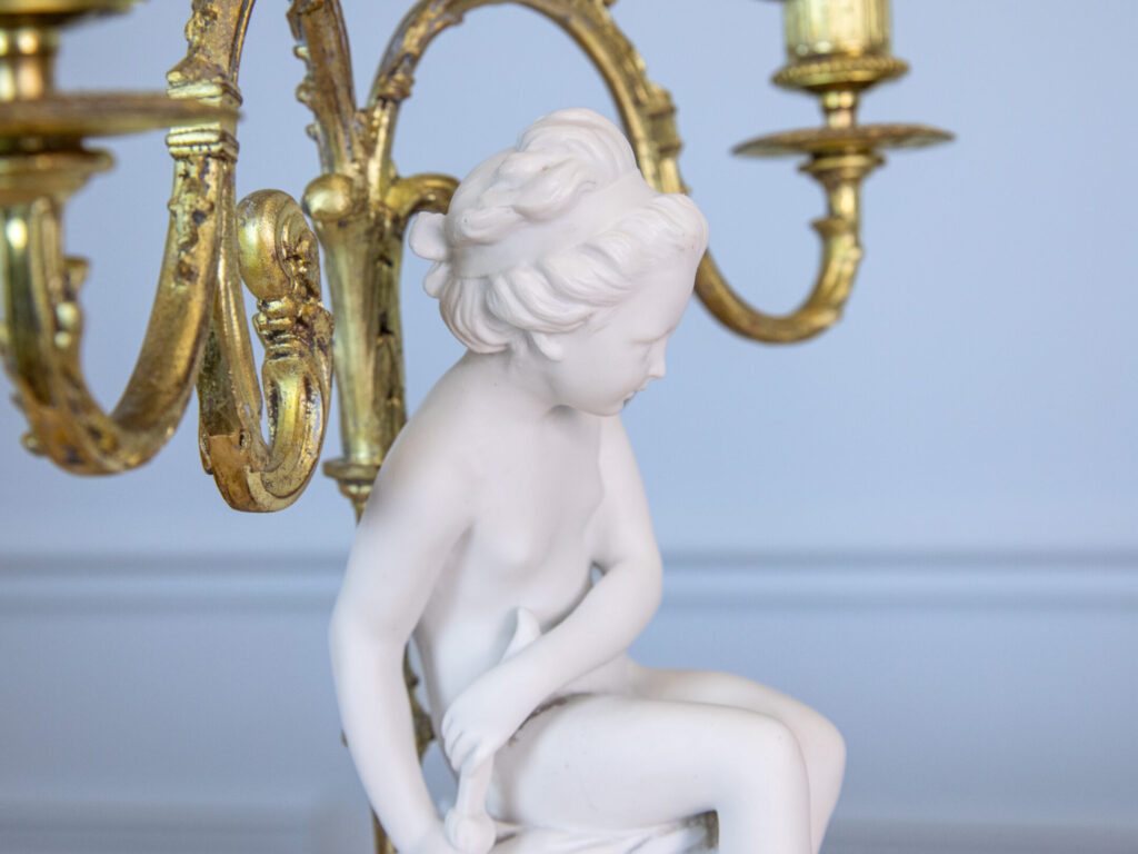 Антикварні канделябри «Амур та Психея»