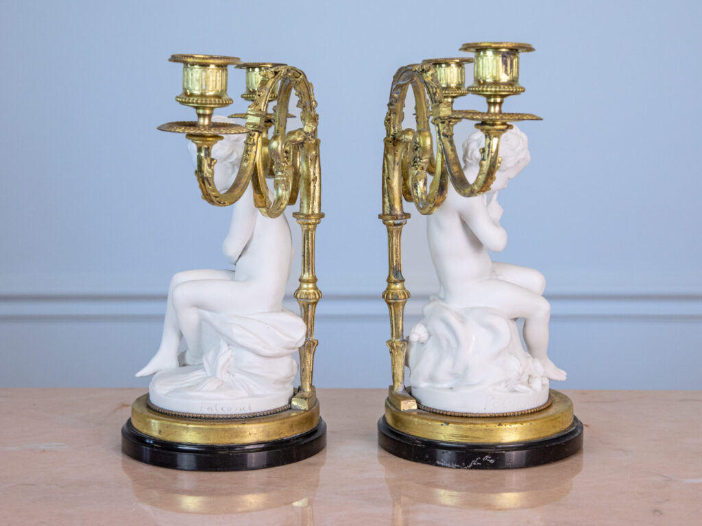 Антикварні канделябри «Амур та Психея»