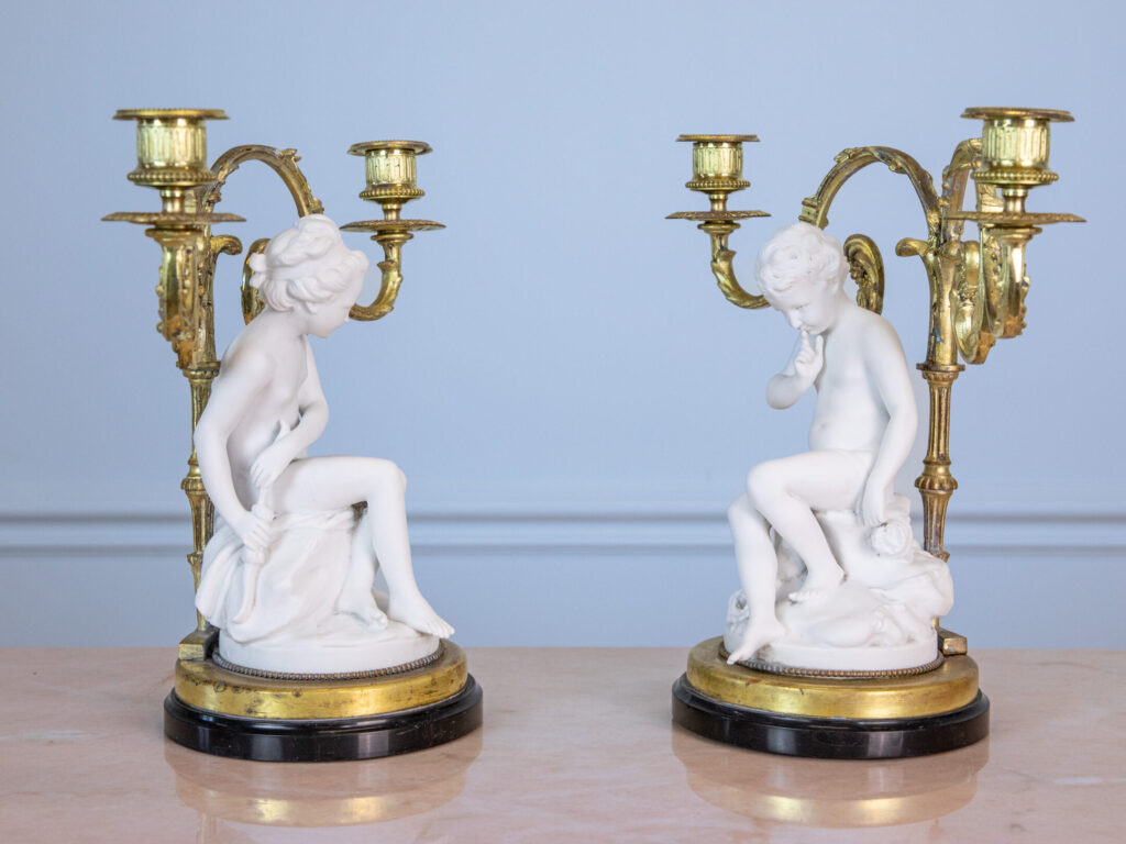 Антикварні канделябри «Амур та Психея»