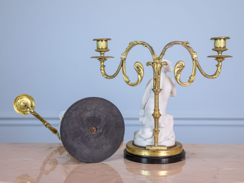 Антикварні канделябри «Амур та Психея»