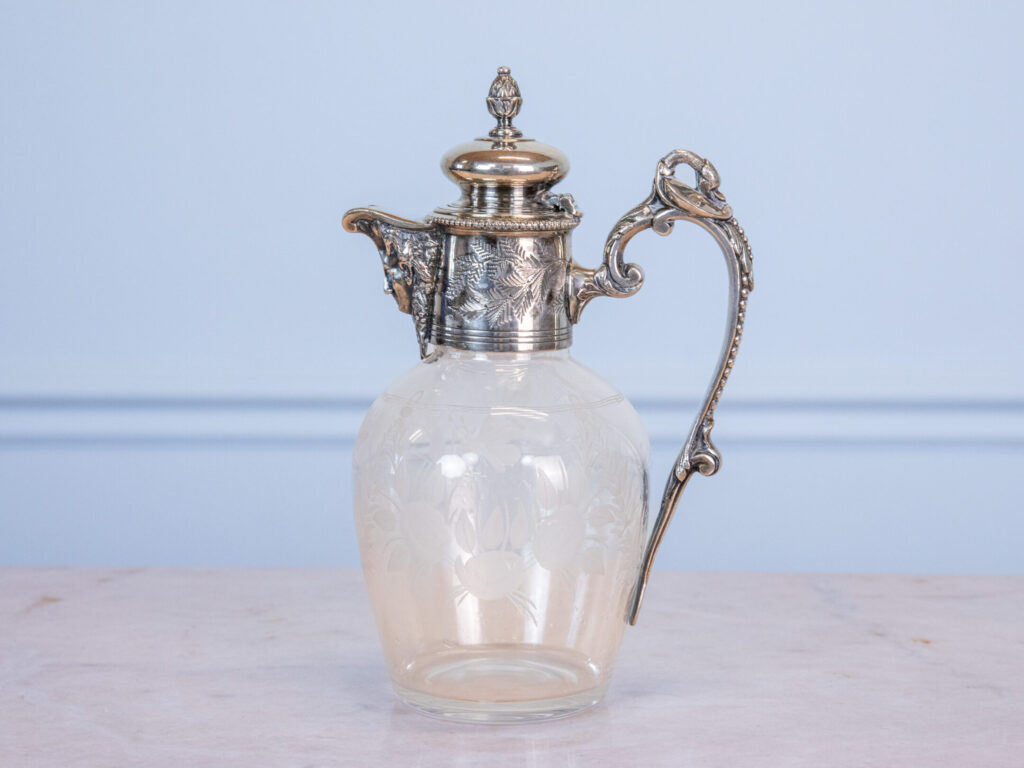 Антикварний графин з посрібленою оправою, Armand Frenais