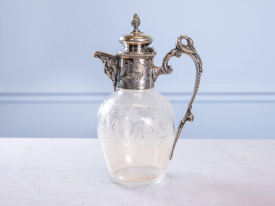 BN4A7597 Антикварний графин з посрібленою оправою, Armand Frenais