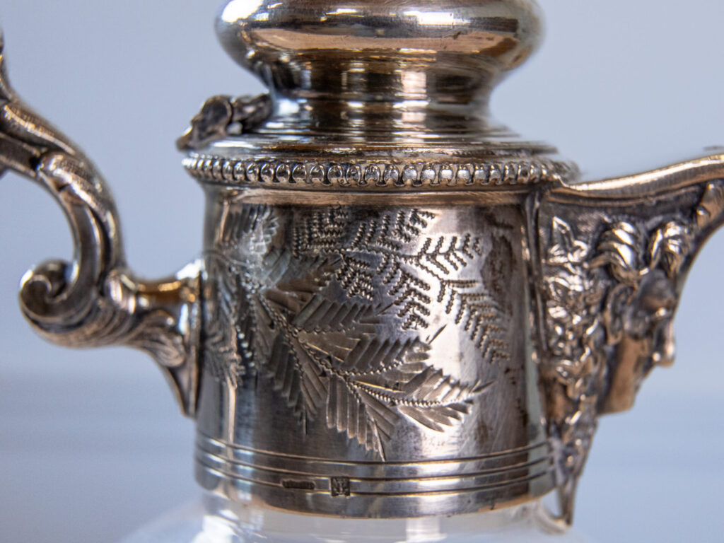 Антикварний графин з посрібленою оправою, Armand Frenais