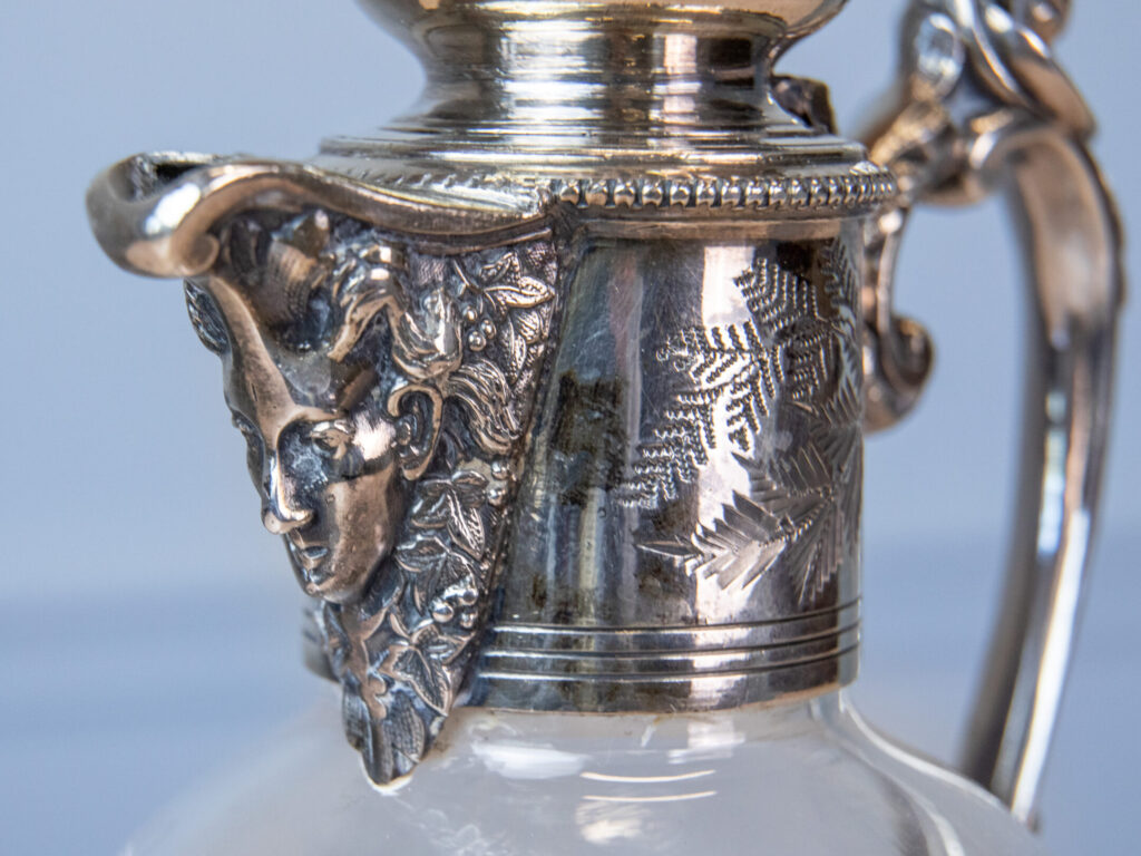 Антикварний графин з посрібленою оправою, Armand Frenais