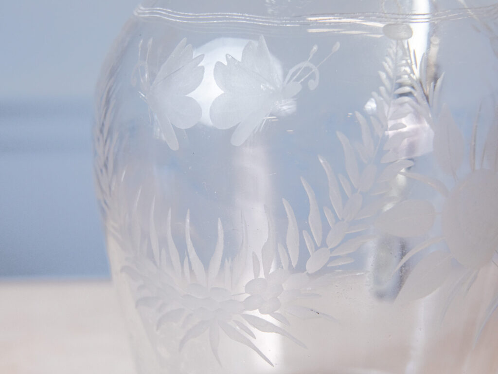 Антикварний графин з посрібленою оправою, Armand Frenais