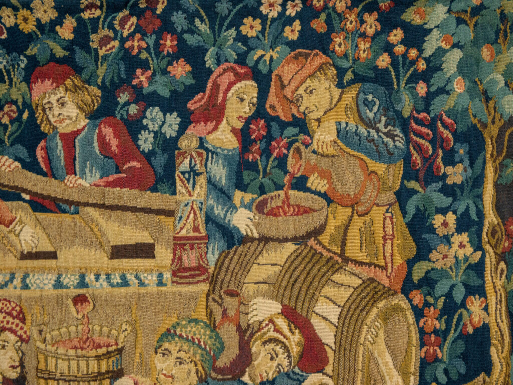 Вінтажний гобелен «Збір винограду»