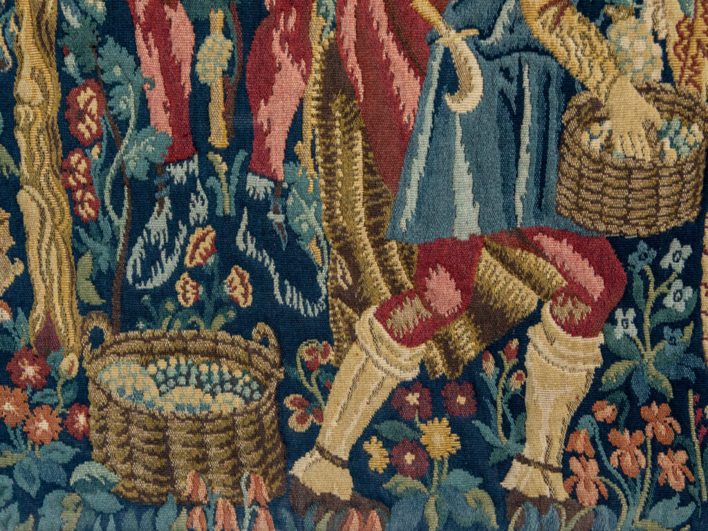 Вінтажний гобелен «Збір винограду»