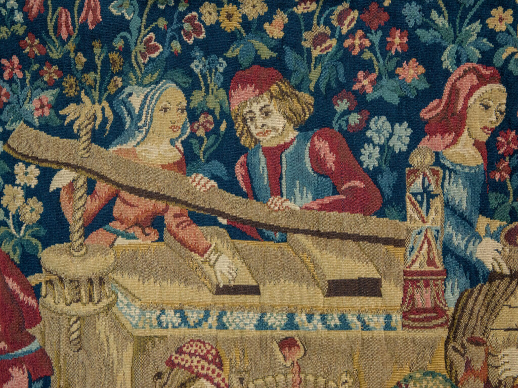 Вінтажний гобелен «Збір винограду»