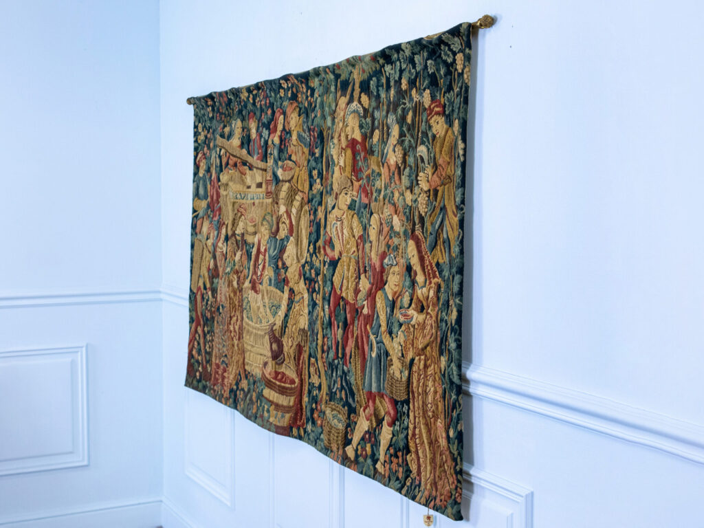 Вінтажний гобелен «Збір винограду»