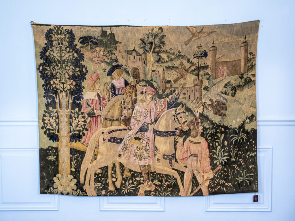 Вінтажний гобелен «Виїзд на полювання»