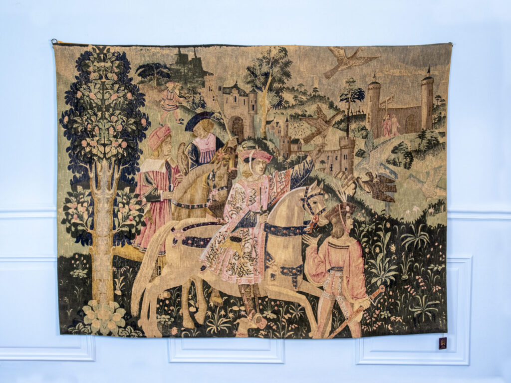 Вінтажний гобелен «Виїзд на полювання»