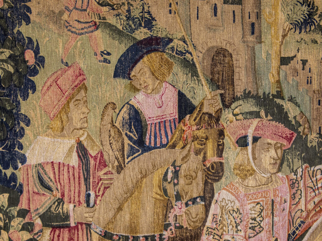 Вінтажний гобелен «Виїзд на полювання»