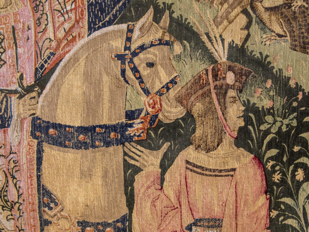 Вінтажний гобелен «Виїзд на полювання»